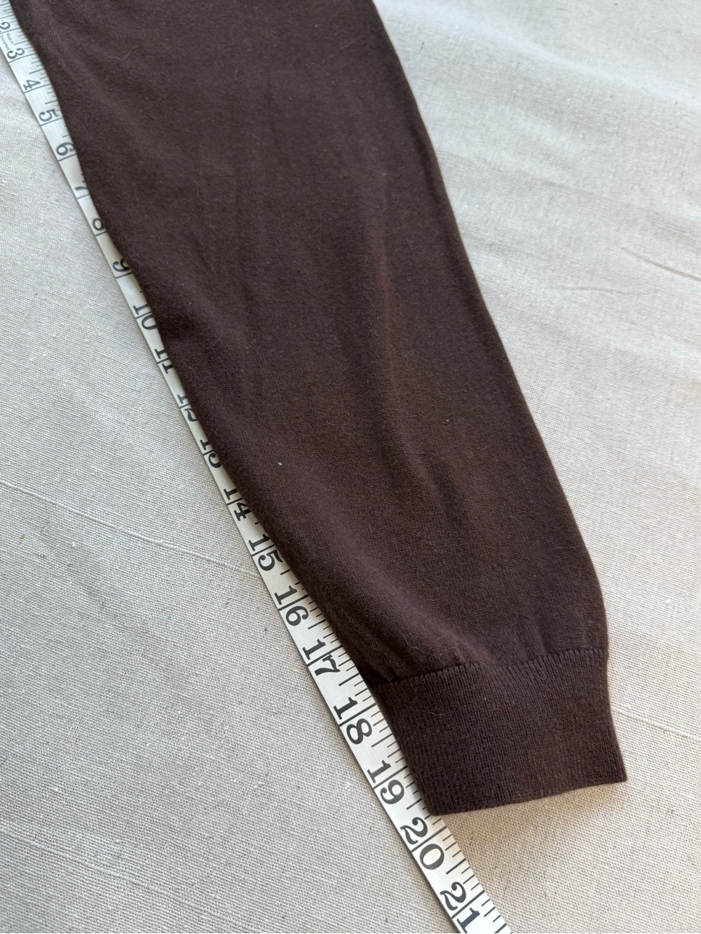 Tommy Hilfiger Women's XXL Brown Pima Cotton Blend V-Neck Sweater Preppy Classic - Picture 7 of 11